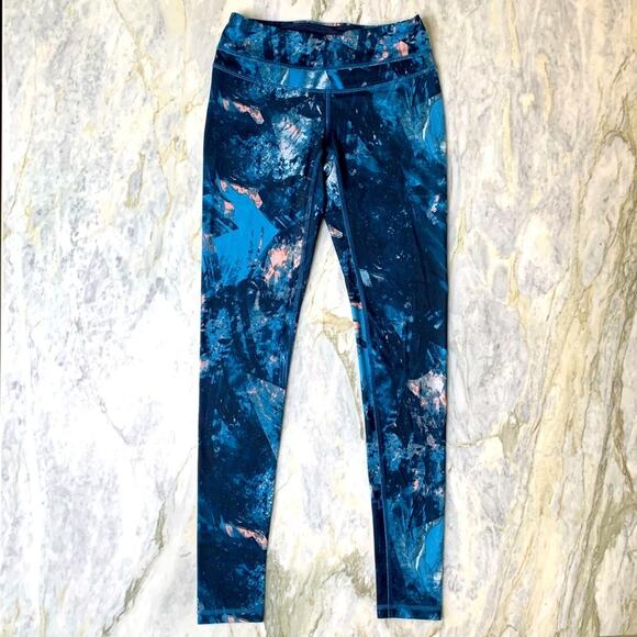 LUCY ACTIVEWEAR Womens Glacier Printed Studio Hatha Yoga Leggings Size XS - Picture 3 of 7